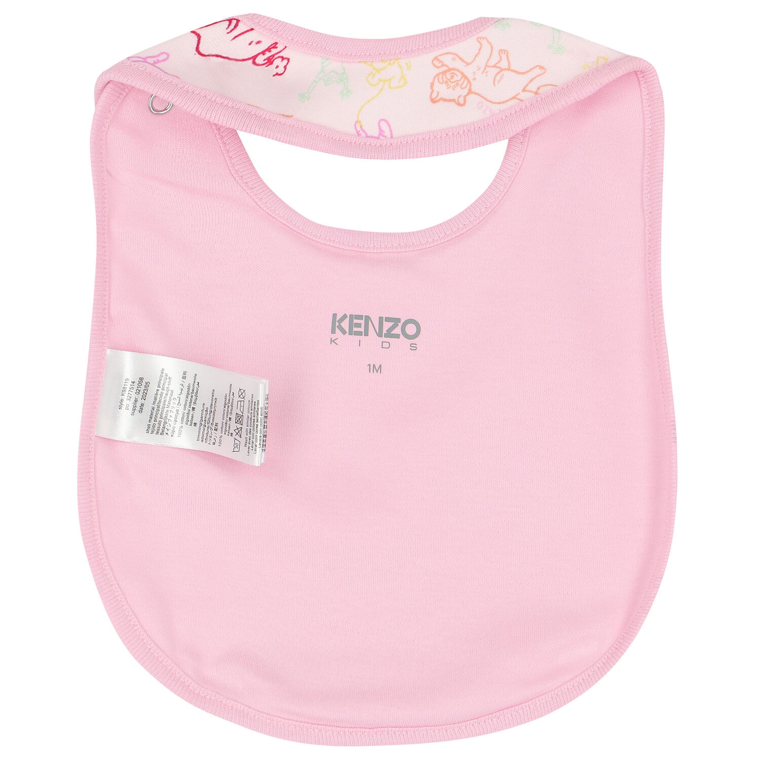 Baby Girls Pink Logo & Animals Babygrows Gift Set, 1, hi-res